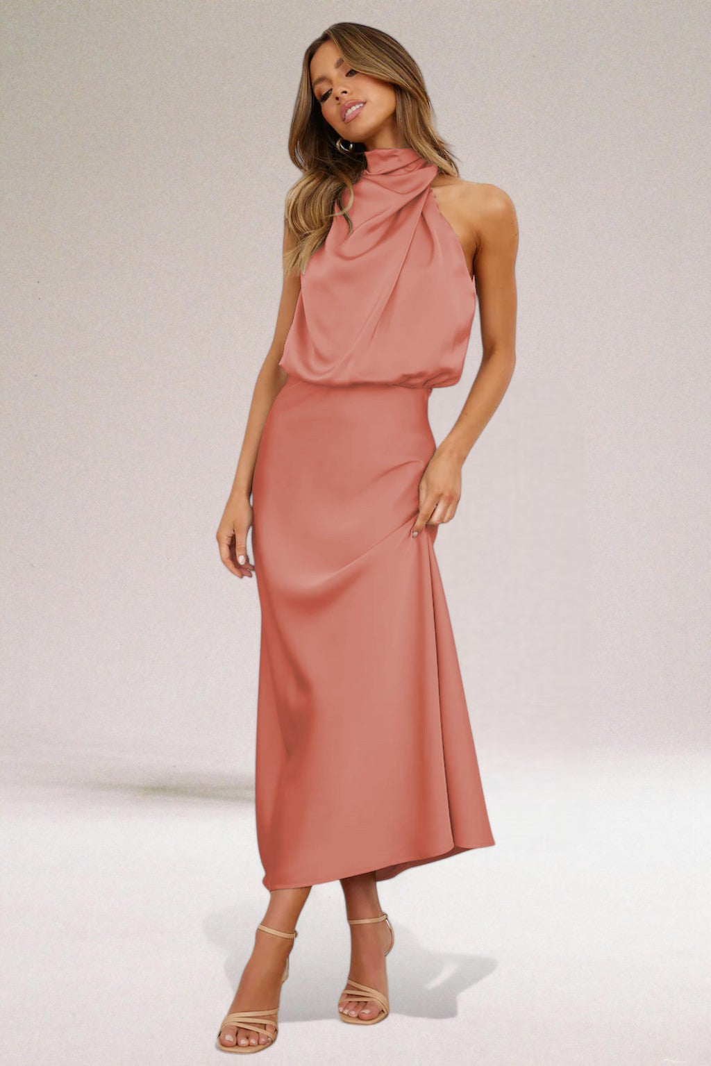 Flavia – Premium Satin Dress