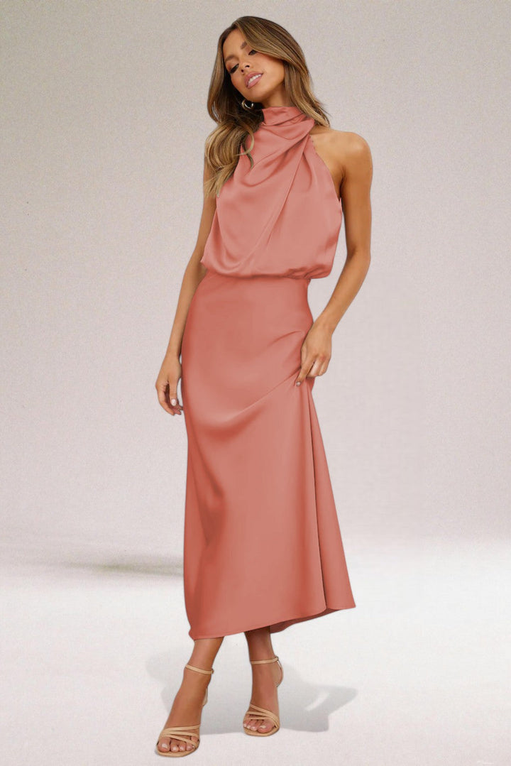 Flavia – Premium Satin Dress