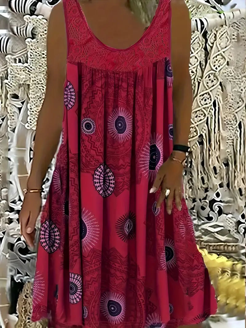 Juniper – Plus-Size Paisley Sleeveless Dress
