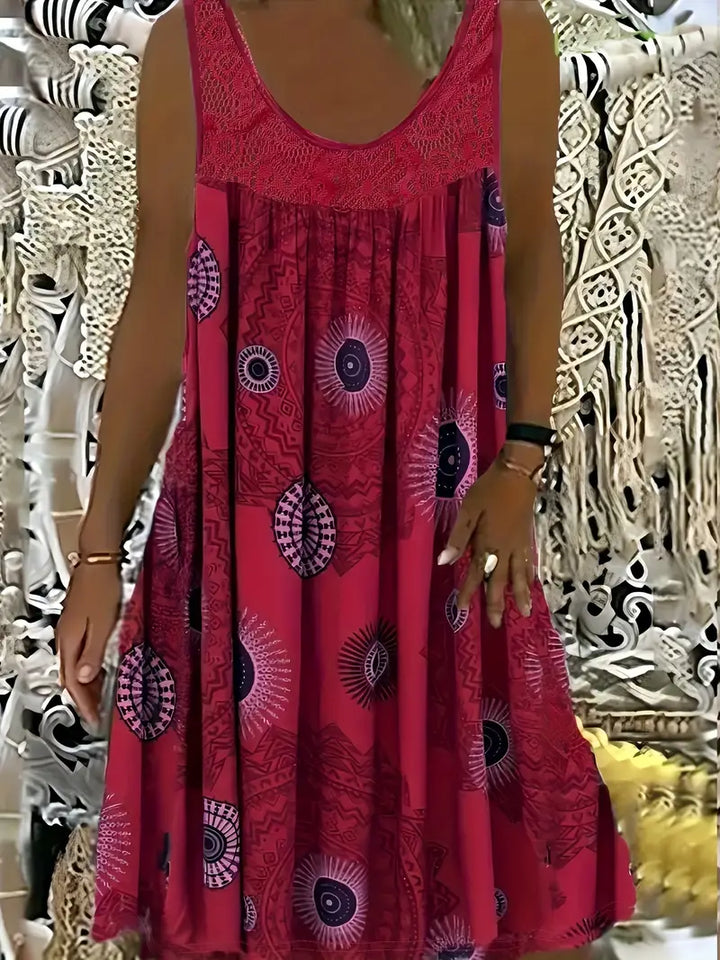 Juniper – Plus-Size Paisley Sleeveless Dress