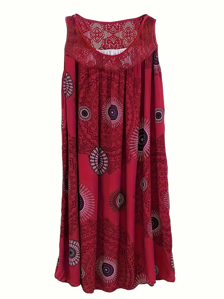 Juniper – Plus-Size Paisley Sleeveless Dress