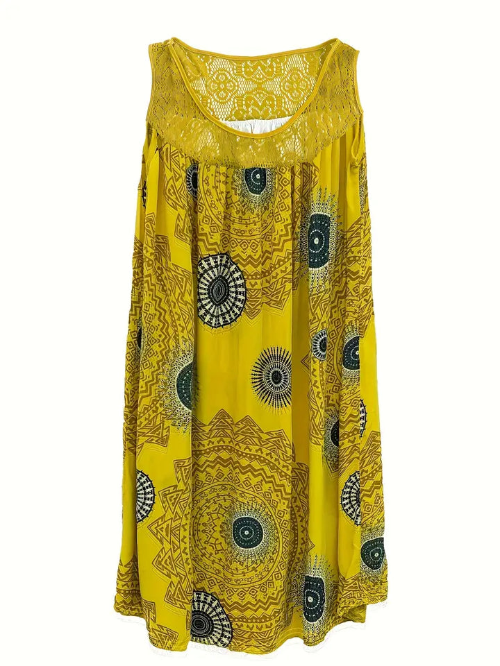 Juniper – Plus-Size Paisley Sleeveless Dress
