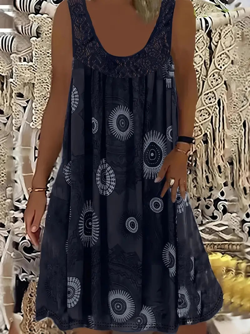 Juniper – Plus-Size Paisley Sleeveless Dress