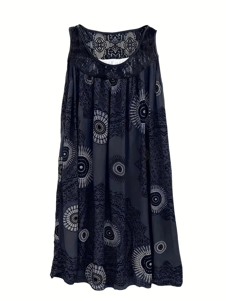 Juniper – Plus-Size Paisley Sleeveless Dress