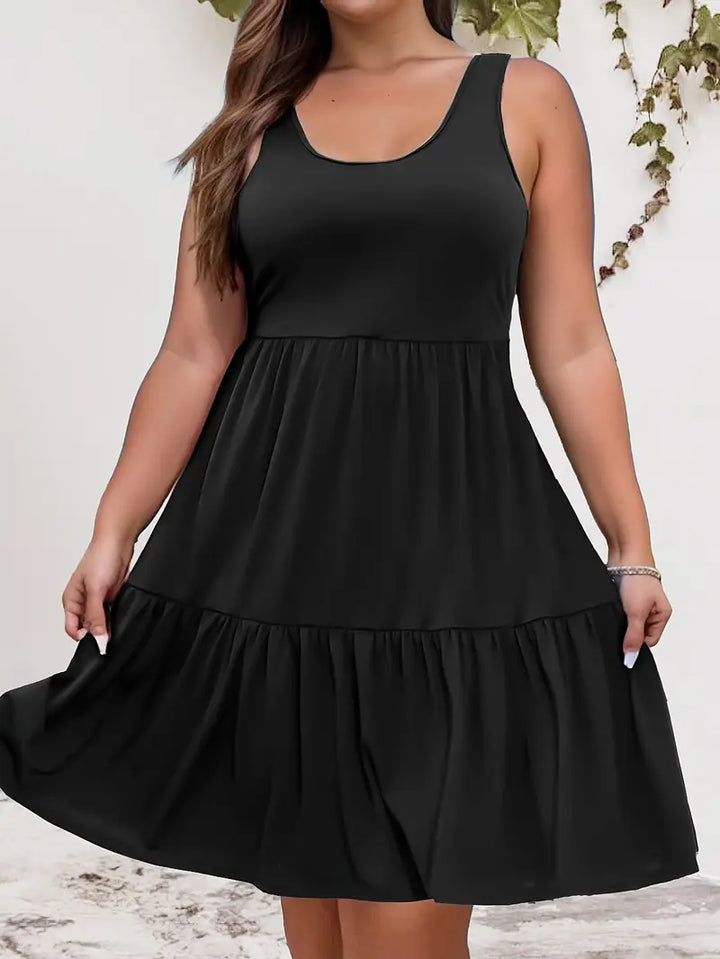 Aria – Plus-Size Sleeveless Casual Dress