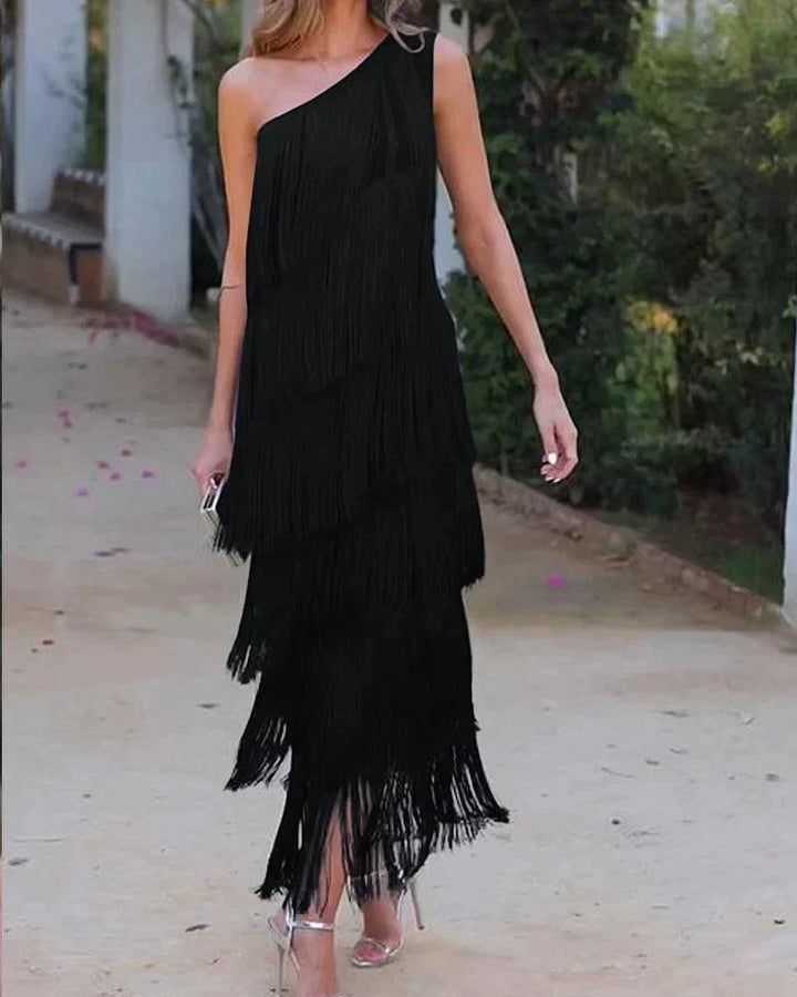 Lauren – Elegant Fringe Dress