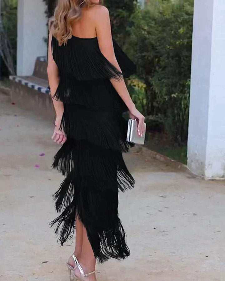 Lauren – Elegant Fringe Dress