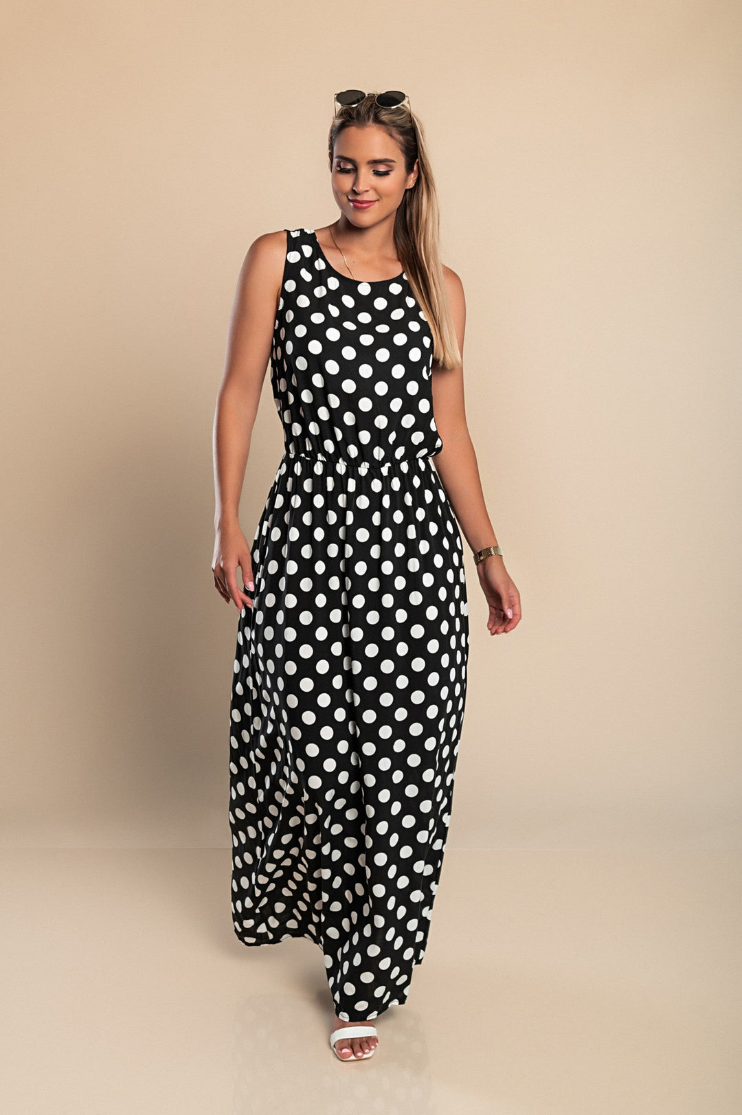 PolkaProwl – Long Polka Dot Dress