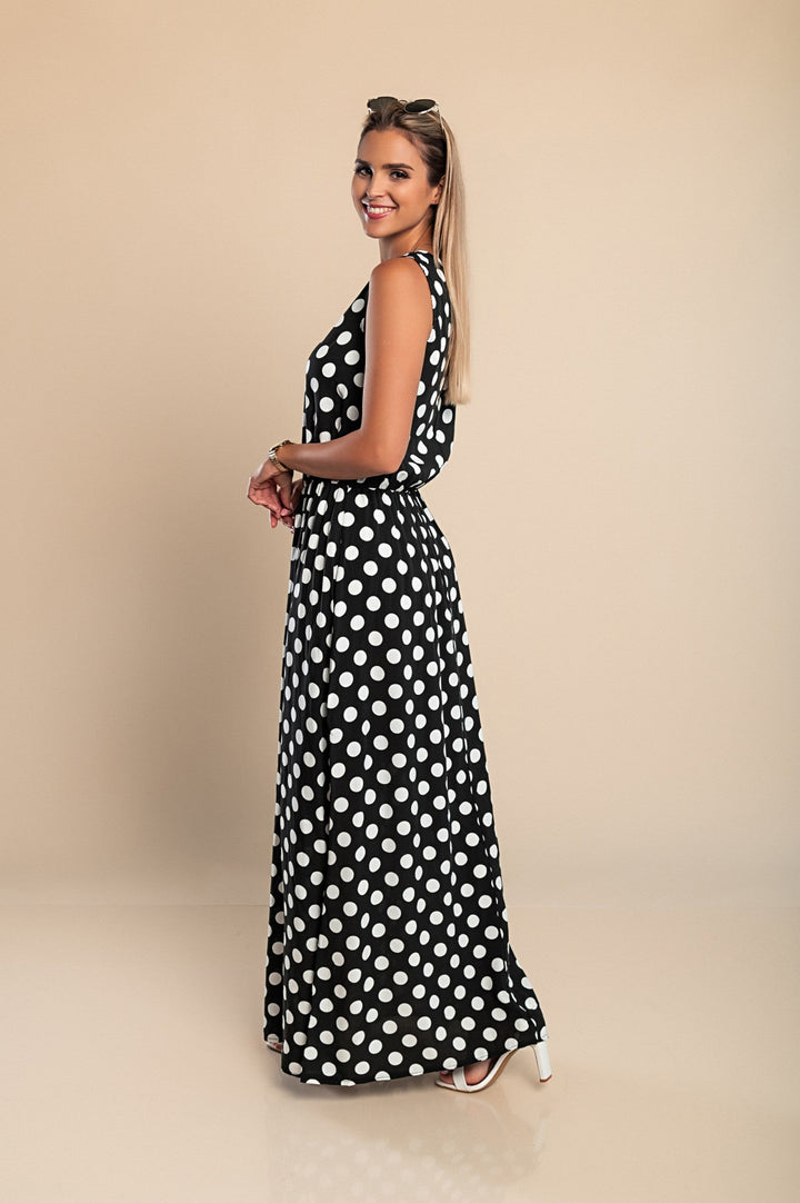 PolkaProwl – Long Polka Dot Dress