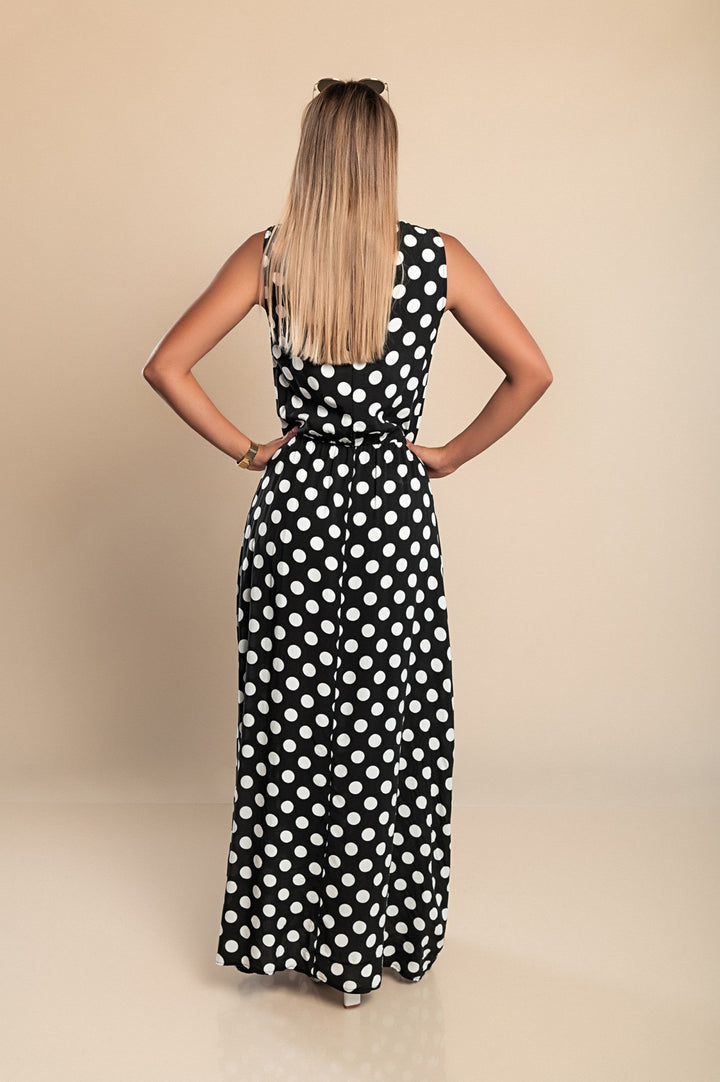 PolkaProwl – Long Polka Dot Dress