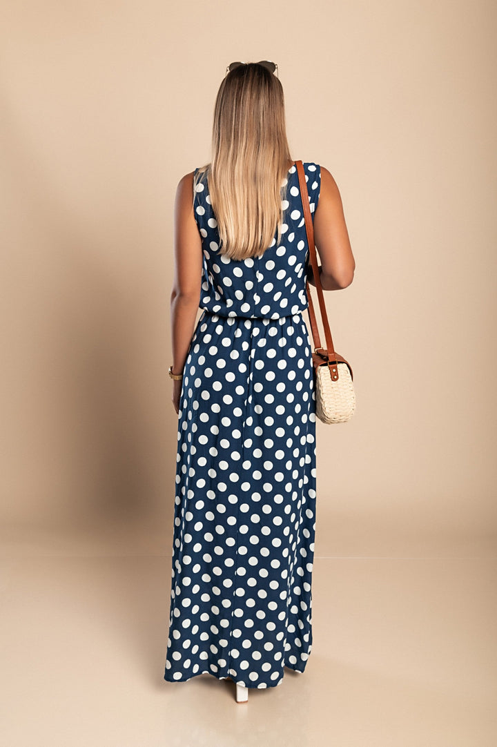PolkaProwl – Long Polka Dot Dress
