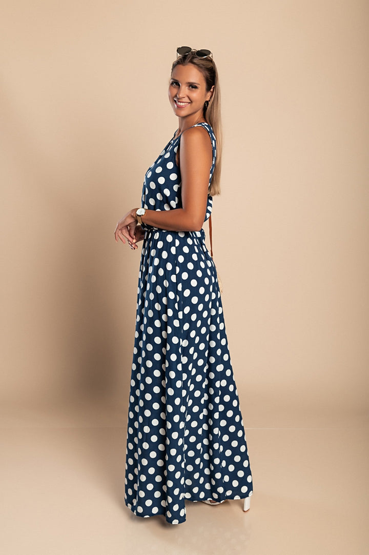 PolkaProwl – Long Polka Dot Dress