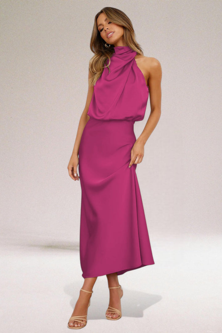 Flavia – Premium Satin Dress