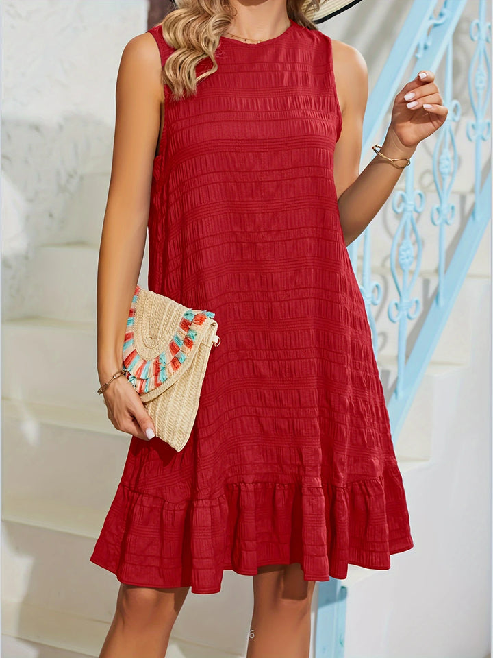 Nora - Ruffle-Hem Summer Dress