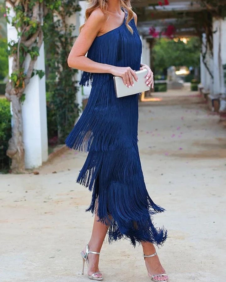 Lauren – Elegant Fringe Dress