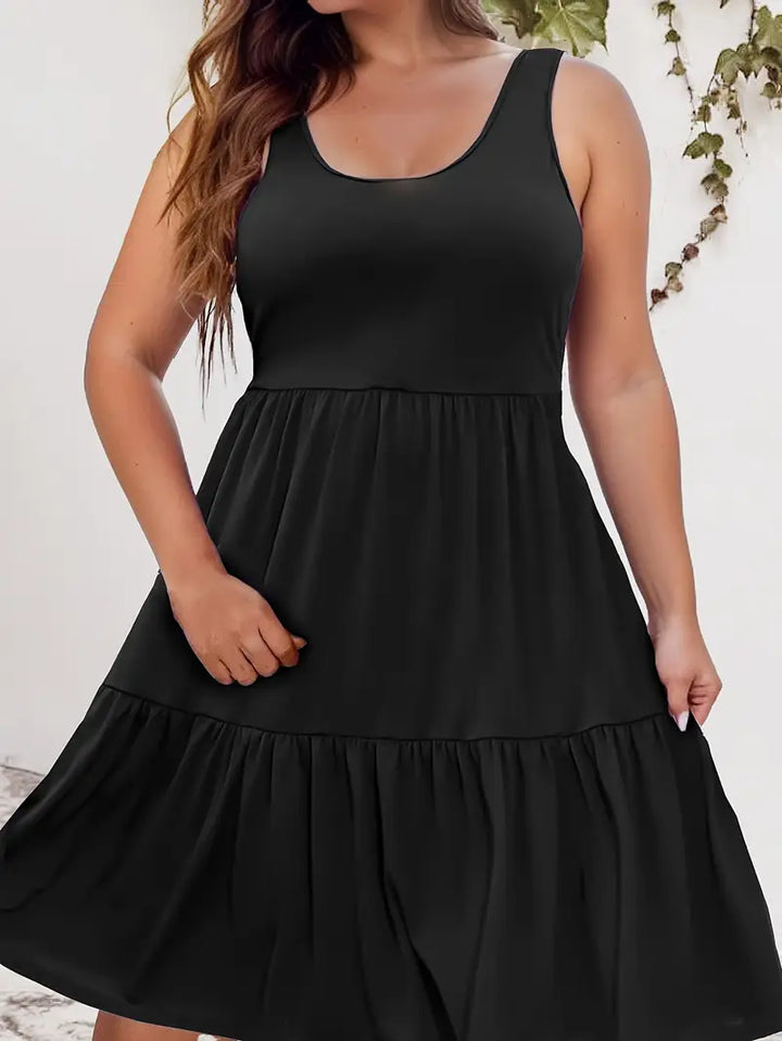 Aria – Plus-Size Sleeveless Casual Dress