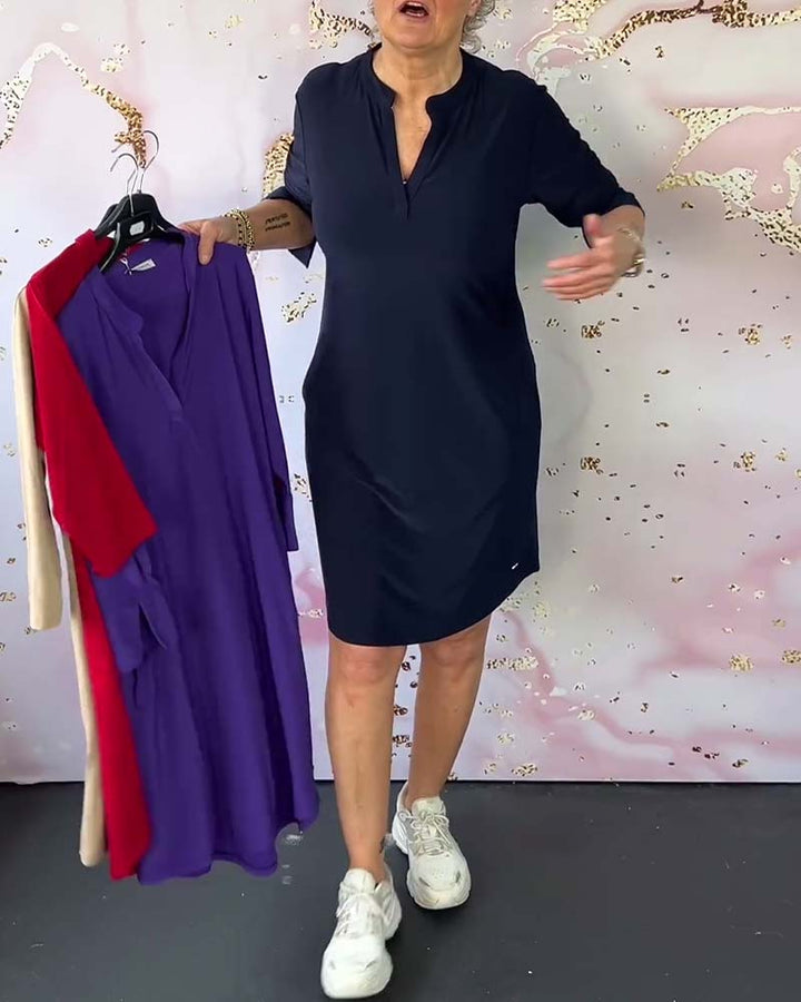Emma - V-Neck Dress