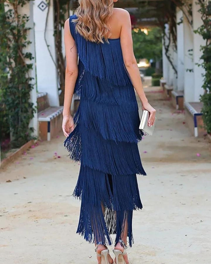 Lauren – Elegant Fringe Dress