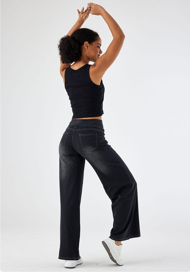Bhel - High-Waisted Stretchy Jeans