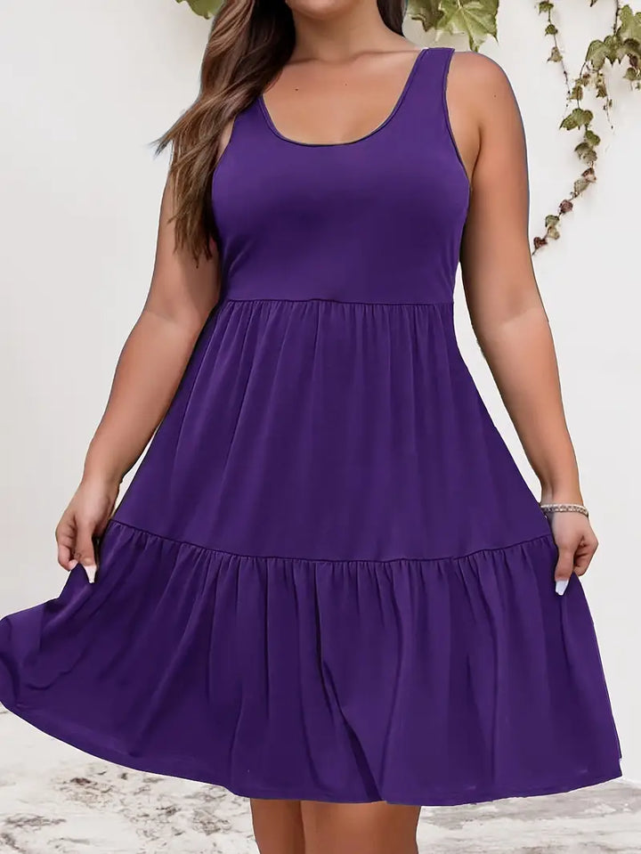 Aria – Plus-Size Sleeveless Casual Dress