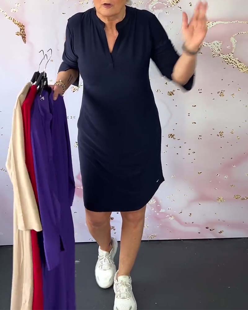Emma - V-Neck Dress