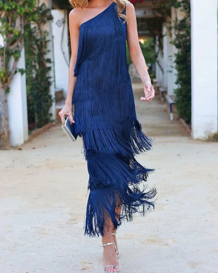 Lauren – Elegant Fringe Dress