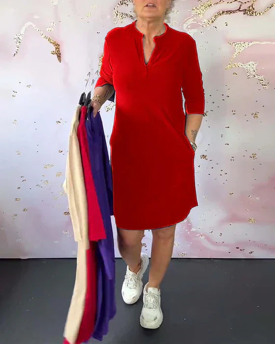 Emma - V-Neck Dress