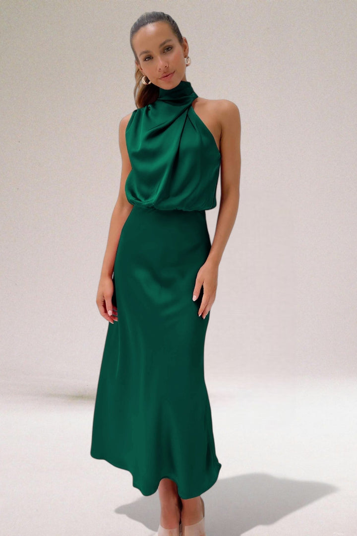 Flavia – Premium Satin Dress