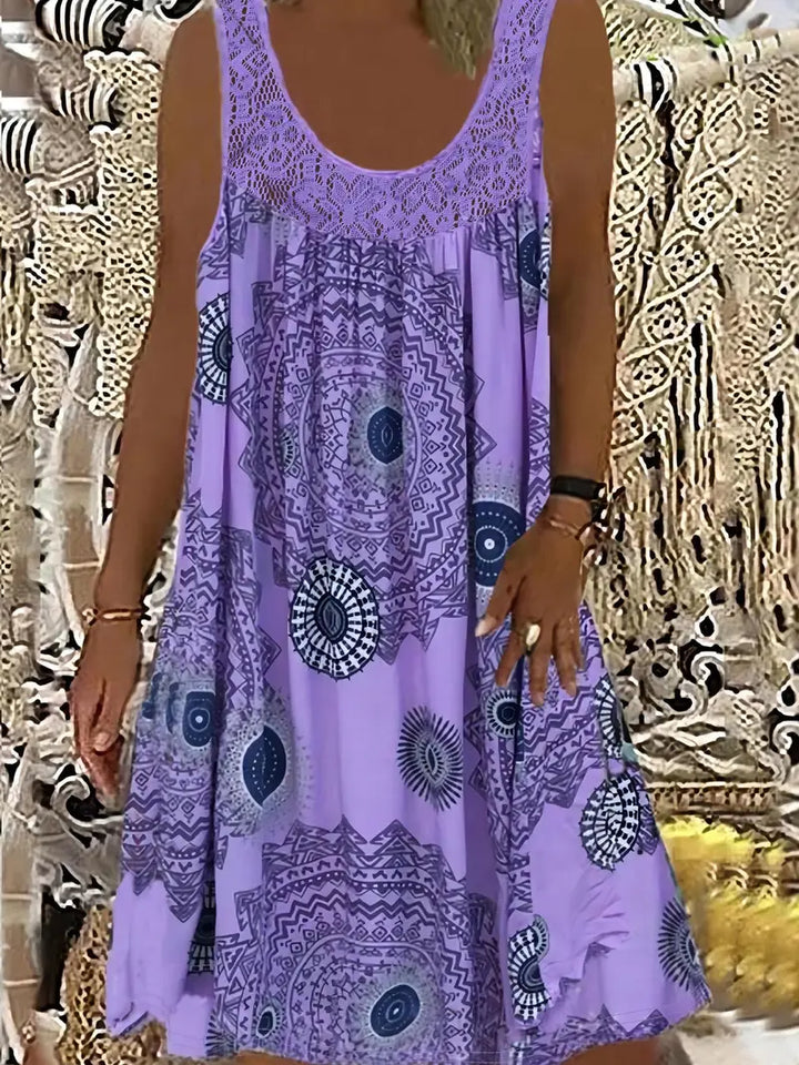 Juniper – Plus-Size Paisley Sleeveless Dress
