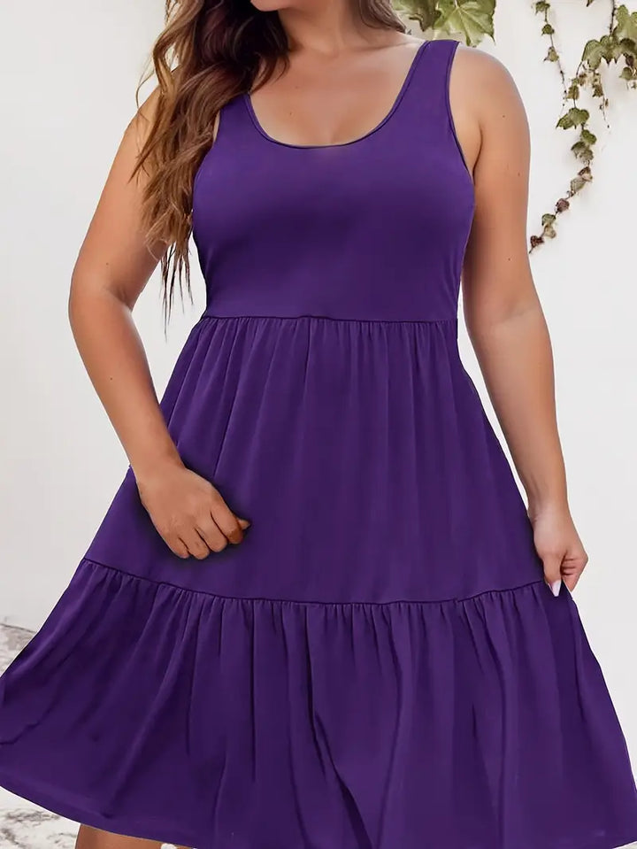 Aria – Plus-Size Sleeveless Casual Dress