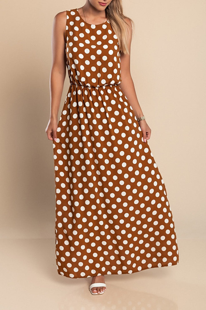 PolkaProwl – Long Polka Dot Dress