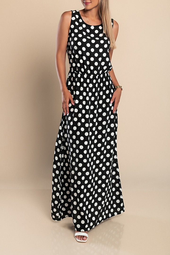 PolkaProwl – Long Polka Dot Dress