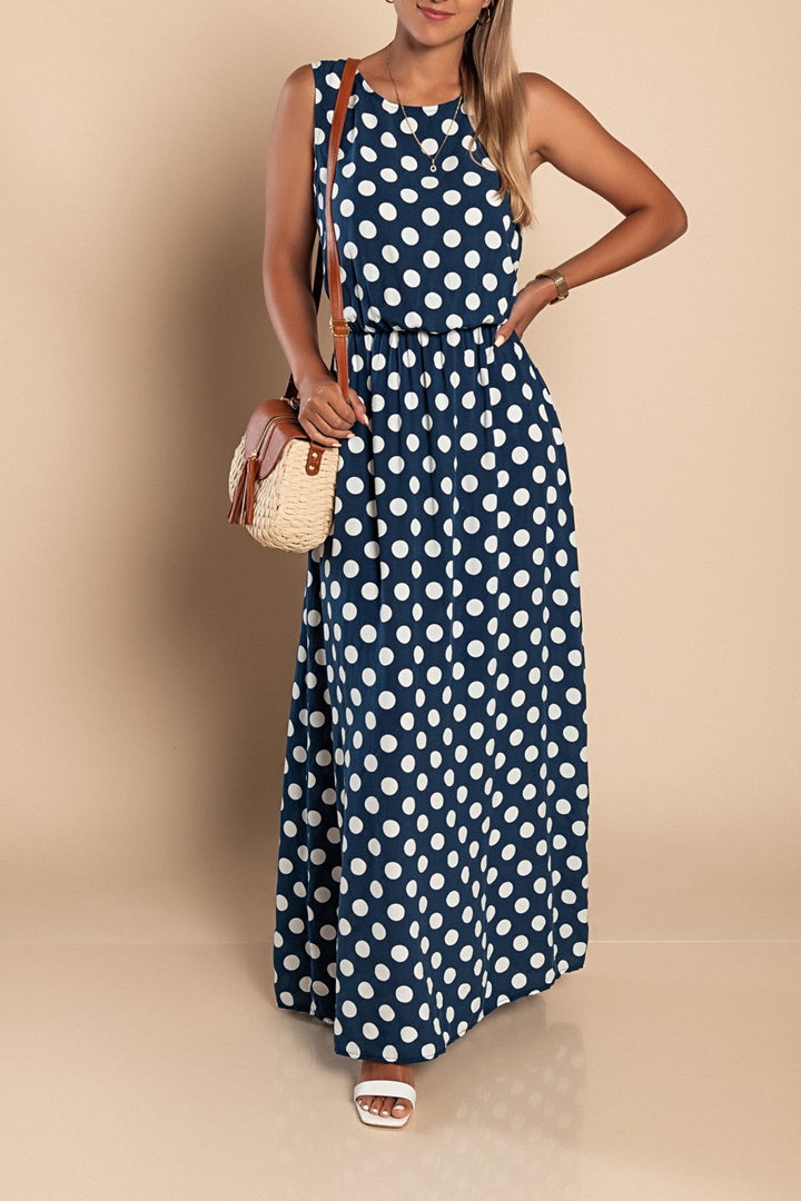 PolkaProwl – Long Polka Dot Dress