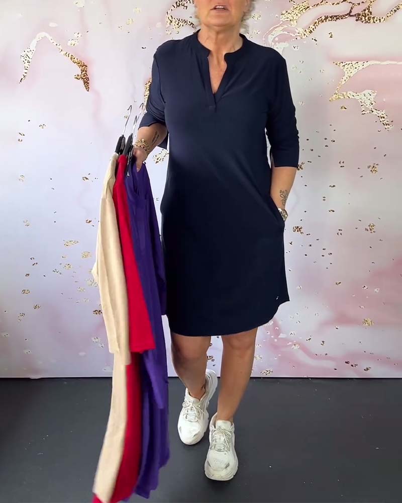 Emma - V-Neck Dress