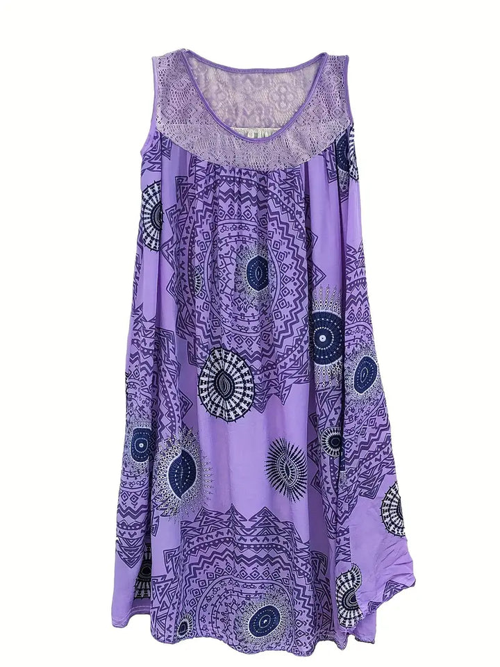 Juniper – Plus-Size Paisley Sleeveless Dress