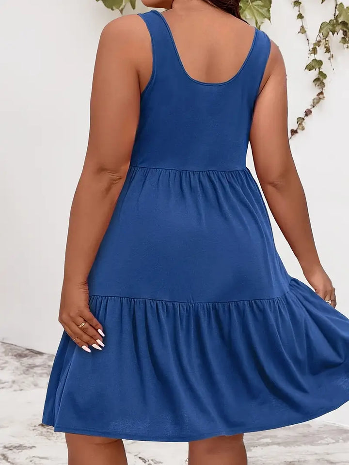 Aria – Plus-Size Sleeveless Casual Dress
