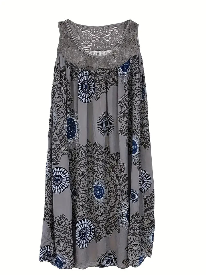 Juniper – Plus-Size Paisley Sleeveless Dress