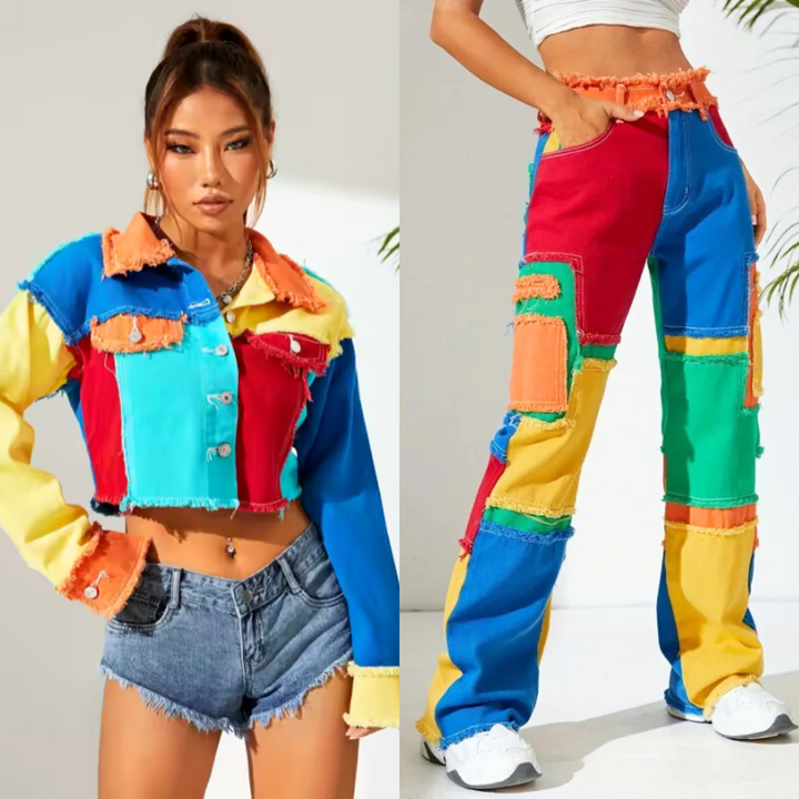 Vera – Patchwork 2-Piece Set