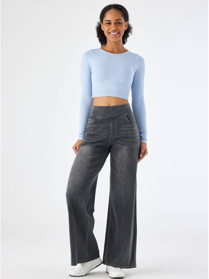 Bhel - High-Waisted Stretchy Jeans