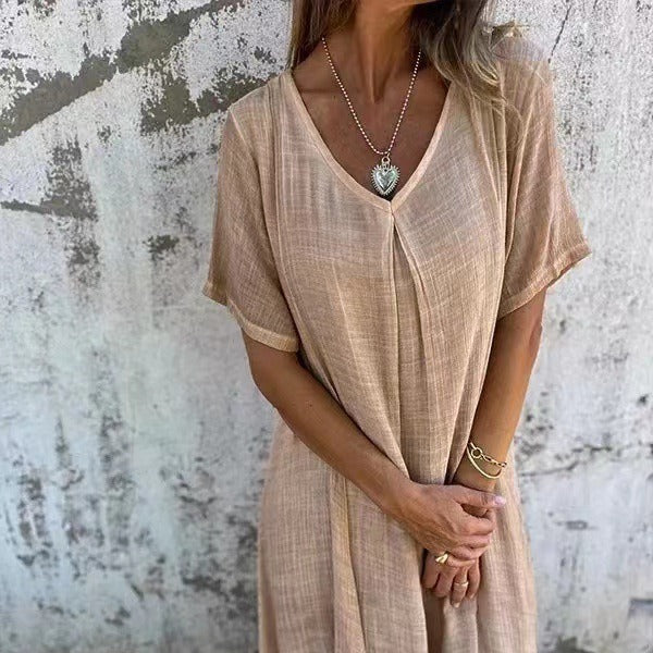 Courtney - Comfy V-Neck Dress