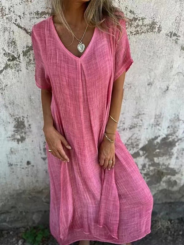 Courtney - Comfy V-Neck Dress