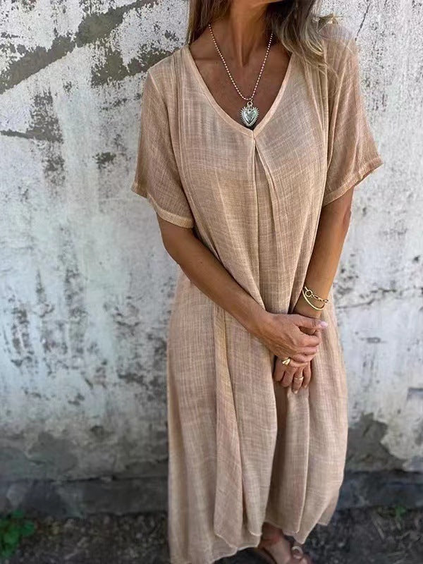 Courtney - Comfy V-Neck Dress