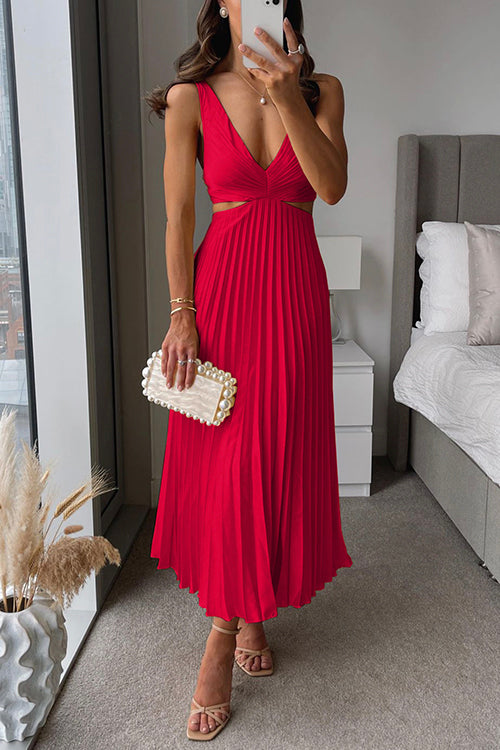 Elsa - Pleated Maxi Dress