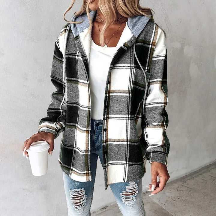 Zara - Plaid Hood Jacket