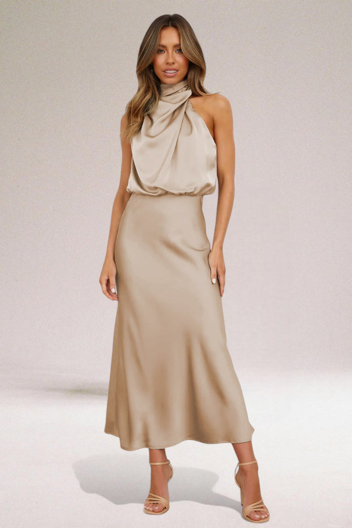 Flavia – Premium Satin Dress