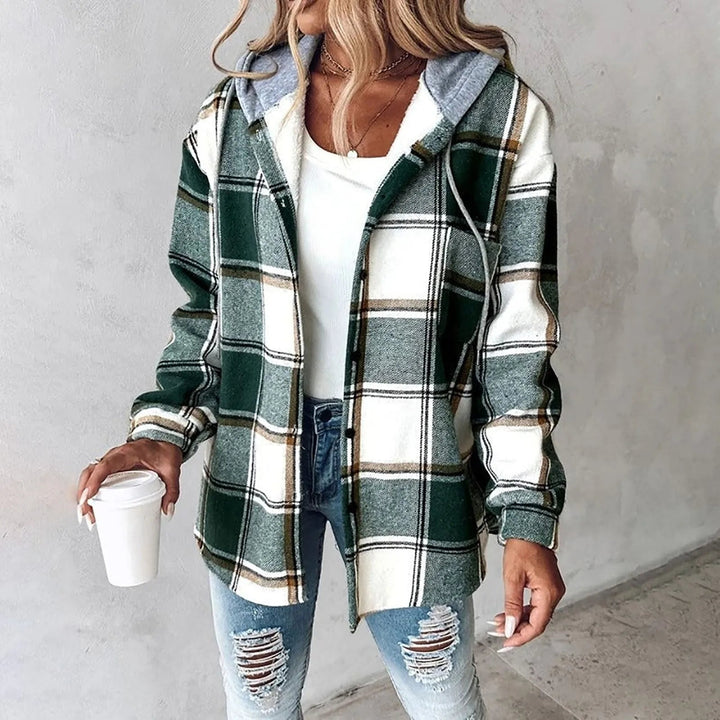 Zara - Plaid Hood Jacket