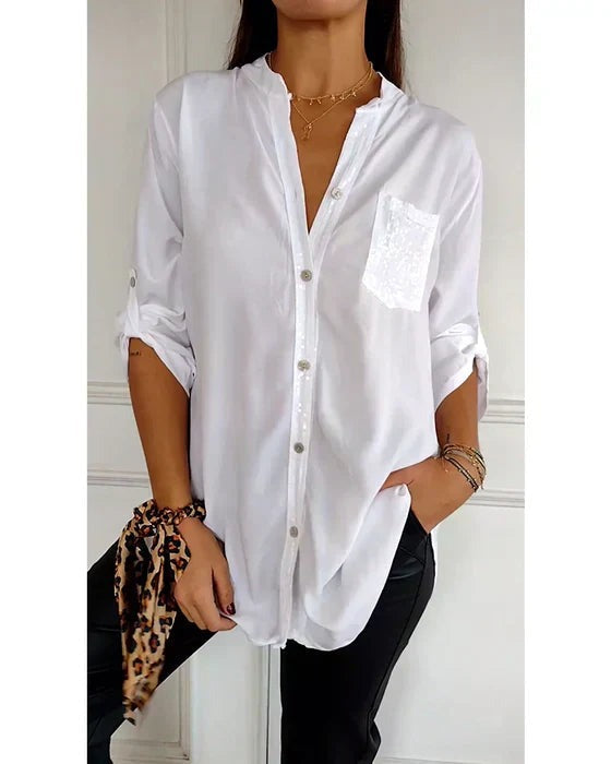 Erika - Sequins Long Sleeve Top