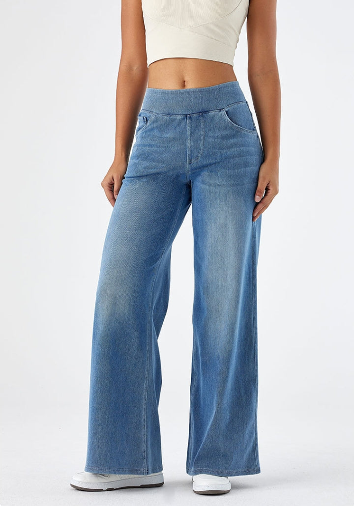 Bhel - High-Waisted Stretchy Jeans