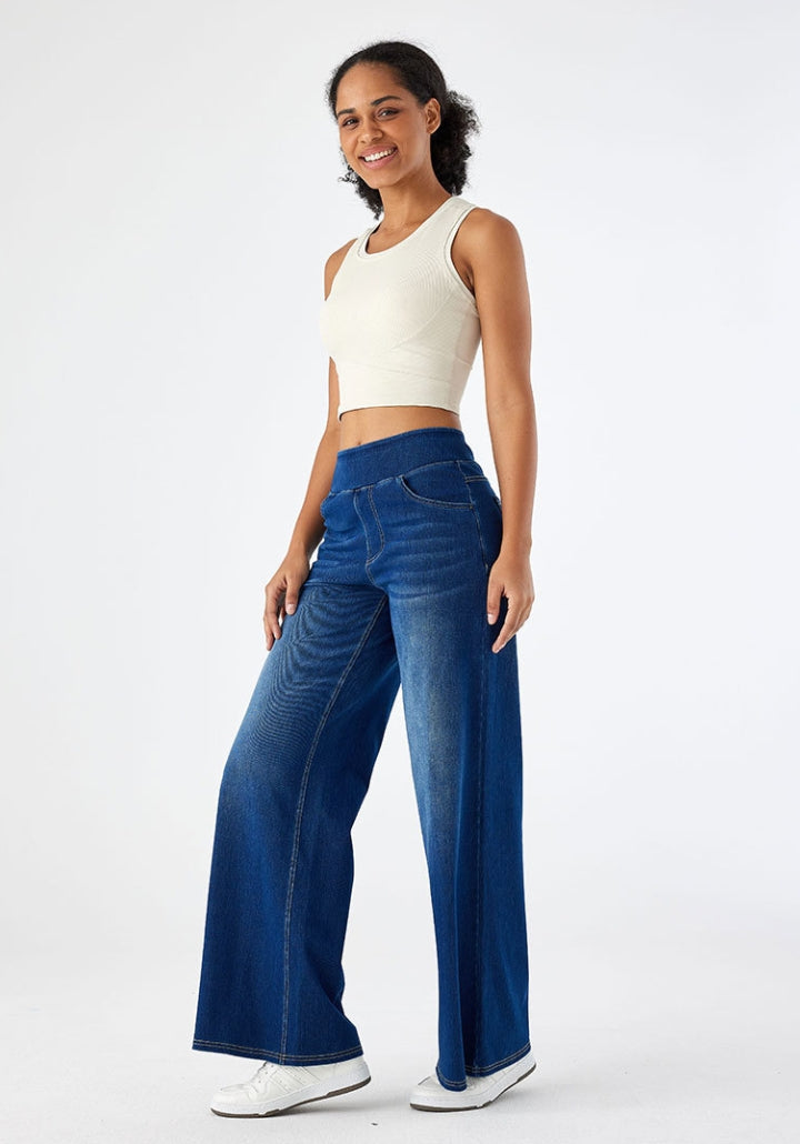 Bhel - High-Waisted Stretchy Jeans