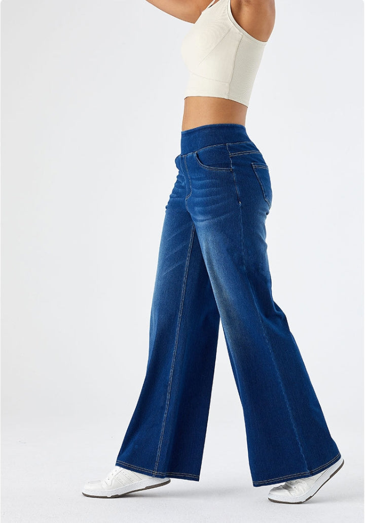 Bhel - High-Waisted Stretchy Jeans
